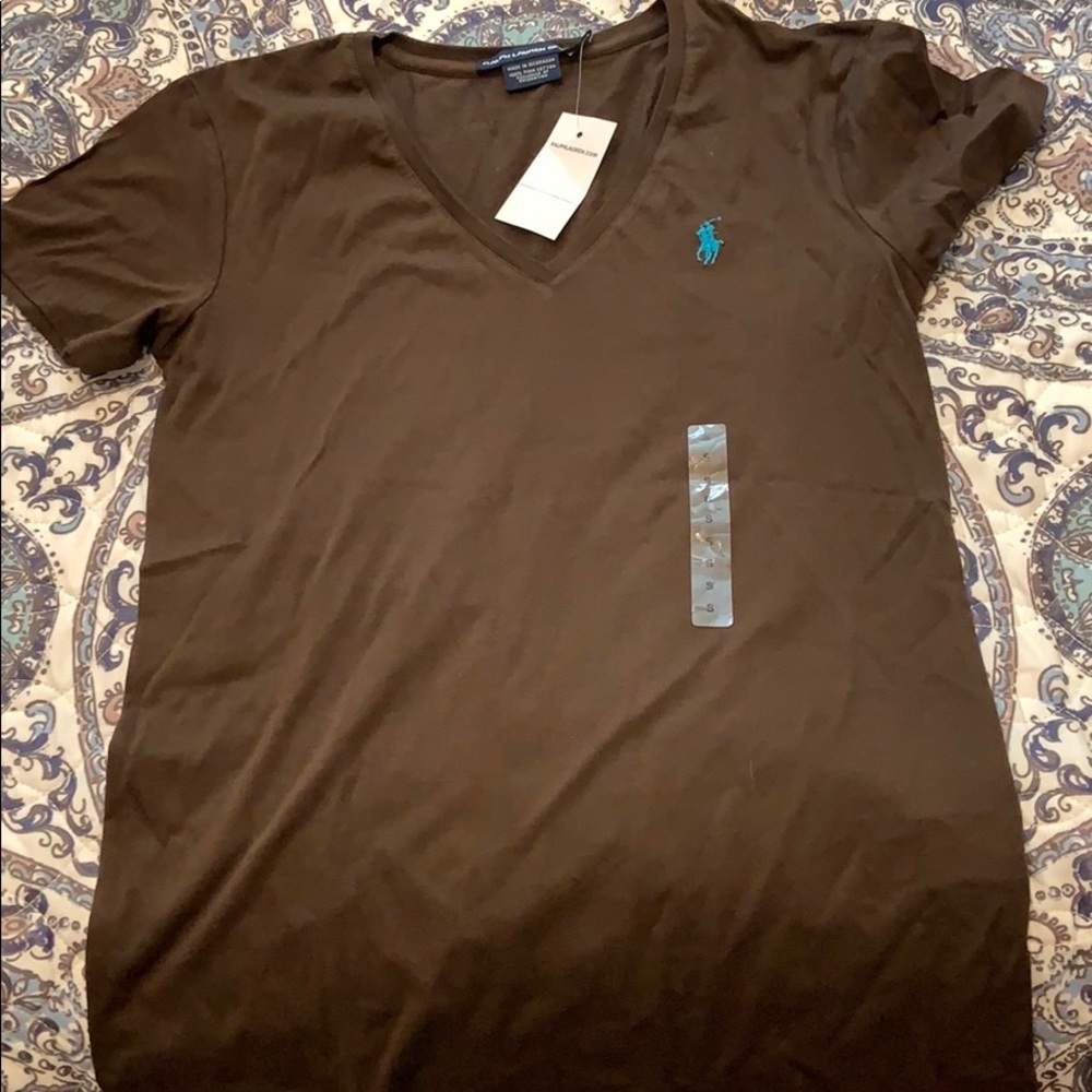 Brown polo T-shirt never worn tags still on